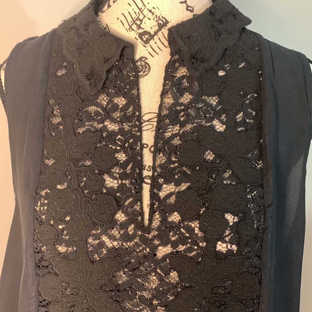 Free People Black Lacey top Size: S/P - Picture 9 of 12